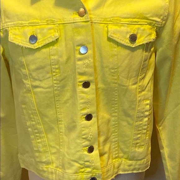 C’est Toi Yellow Denim Jacket – NWT – Size Large - Picture 5 of 9